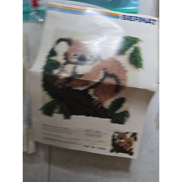 Vtg Lot of 7 Embroidered Cross Stitch Needlecraft Art Crafts Model Crafting Kits - Picture 7 of 8